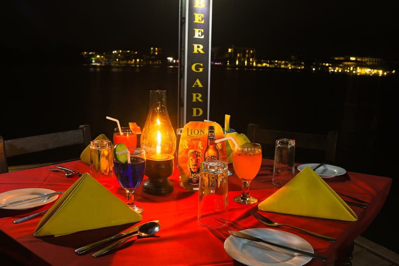 Garden restaurant view